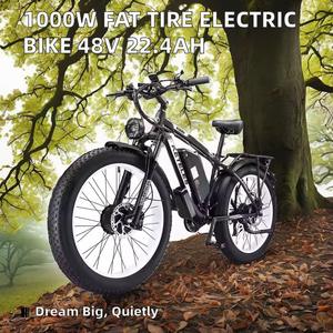 Bicicleta Eléctrica de Montaña K800 Pro de 26 Pulgadas, Motor sin Escobillas de 2000 W, Batería de Litio-Polímero de 48 V, Cuadro de Aleación de Aluminio Plegable - Product Image 2