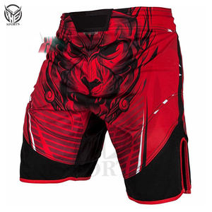 Pantalones Cortos de MMA para Hombre de Alta Calidad, Personalizables, Cintura Elástica Media, Color Sólido, Ecológicos, de Secado Rápido, Transpirables, Ajuste Holgado, OEM - Product Image 4