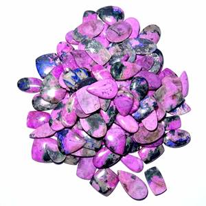 Cabujón de tamaño libre de piedras preciosas de cuarzo de calcita de cobalto Natural de alta calidad para fabricación de joyería fina-Lote al por mayor - Product Image 1