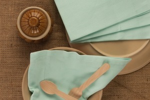 Serviette unie tissée jaune recyclée de haute qualité réutilisable pour le mariage cuisine dîner avion utilisation-pour les restaurants hôtels - Product Image 4