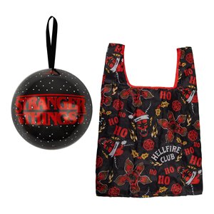 Bolsa de compras plegable y reutilizable de poliéster de Stranger Things para Navidad - Product Image 3