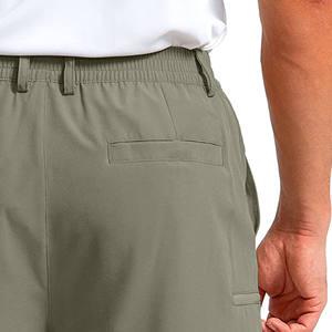 Pantalones cortos deportivos transpirables de secado rápido para hombre con logotipo personalizado, pantalones cortos de gimnasio, pantalones cortos de entrenamiento con cordón para hombre - Product Image 4