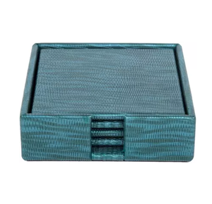 Posavasos creativo de cuero para el hogar, posavasos redondo personalizado con uso hecho a mano - Product Image 3