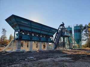 เครื่องผสมคอนกรีตขนาดกะทัดรัด60 M3/ชม. ประสิทธิภาพสูงส่วนประกอบหลักของแบริ่ง-เครื่องยนต์ปั๊มมอเตอร์ PLC และกระปุกเกียร์ - Product Image 6