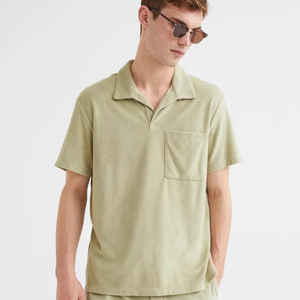 Polos grande taille pour hommes Polos pour hommes Nouvelle tendance de la mode avec motif à manches courtes Tissu tricoté solide - Product Image 3