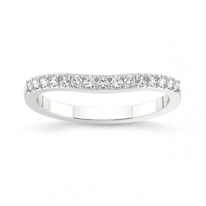 แหวนเพชรทรงเพรียวบาง เพชรเลี้ยงในห้องปฏิบัติการ 0.20 กะรัต น้ำหนักรวม 14K ทองคำแท้ สี FG ความสะอาดระดับ VS ประดับเพชร 15 เม็ด เครื่องประดับทำมือ - Product Image 2