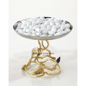 Bols de service alimentaire de qualité supérieure en aluminium moulé, plaqués or de haute qualité, design unique, taille et logo personnalisés, en provenance d'Inde - Product Image 2