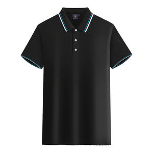 Venta al por mayor de Camisetas Personalizadas de golf para hombre de punto transpirable de secado rápido logotipo impreso cremallera manga corta - Product Image 5