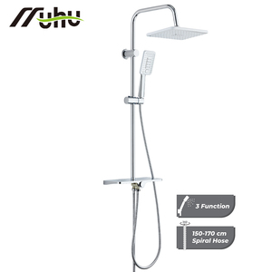 Set Doccia Termostatico in Acciaio Inossidabile con Soffione a Pioggia a Impulsi e Filtro, Design Resistente alla Ruggine - Product Image 2