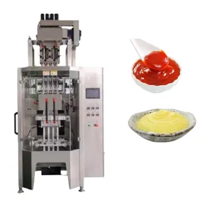 Domates sosu poşetleri için yüksek hızlı çok şeritli paketleme makinesi: hızlı, esnek ve kullanımı kolay