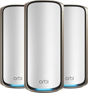 <span class=keywords><strong>Netgear</strong></span> Orbi 970 Loạt Rbe973s Quad-Band Wifi 7 Lưới Hệ Thống Mạng Với An Ninh Các Tính năng 1 <span class=keywords><strong>Router</strong></span> Và 2 Vệ Tinh Mở Rộng - Product Image 1