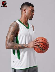 Camiseta de Baloncesto Reversible de Malla, Uniforme de Equipo de Secado Rápido, Cuello en V, Sin Mangas, para Adultos - Product Image 2