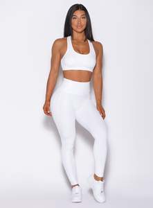 بيع بالجملة مخصص طماق أبيض لامع بيثون ليغنغز ثعبان تشطيب عالي الخصر ملابس جديدة ونشطة أزياء طماق صالة الألعاب الرياضية للنساء - Product Image 2