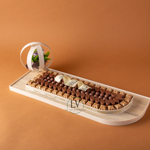 Article chaud pour les vacances de l'Aïd Ramadan plateau de service en chocolat en bois vaisselle de luxe ramadan en gros du Vietnam - Product Image 2