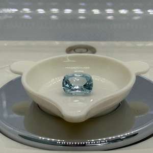 Cojín de Aguamarina azul Natural de alta calidad, piedras preciosas facetadas cortadas, 10,29x7,90x5,65mm, 2.75cts LK, mayorista, piedras preciosas sueltas para - Product Image 3