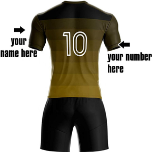 Chándal de sublimación completa de ropa de fútbol personalizable de alta calidad con uniforme de fútbol personalizado de manga corta Premium - Product Image 3