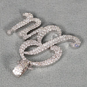 Pendentif Hip Hop le plus unique en argent sterling 925 et diamant rond taille brillant Moissanite dans le dernier look - Product Image 3