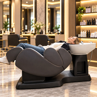 Fauteuil de massage électrique pour salon de coiffure avec bac à shampoing intégré