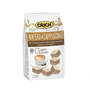 Obleas de Cappuccino Crich 250g X 10, Galletas Cuadradas de Café Fermentado Crujiente y Dulce en Bolsa para una Experiencia Inolvidable - Product Image 2