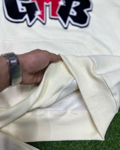 Fully Customize Men Embroidery Tracksuit Oversize Sweatpants And Hoodie Cotton Fleece Tracksuit with Custom Tags Zipper Packing - Product Image 3