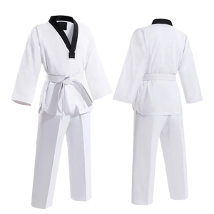 Nuevo Conjunto de Uniforme de Artes Marciales Personalizado al por Mayor con Logotipo Personalizado, Uniforme de Taekwondo, Karate, Judo, Color Personalizado, para Entrenamiento y Competencia, 100% - Product Image 1