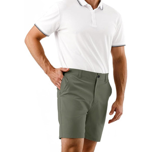 Pantalones cortos de golf transpirables para hombre personalizados con material elástico de impresión OEM para regalos de marca y ropa de equipo - Product Image 1