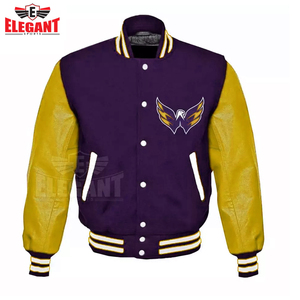 Tissu respirant Baseball Letterman Varsity veste Prix raisonnable Conception personnalisée à manches longues Baseball Letterman veste - Product Image 4