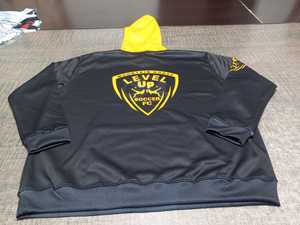 Wholesale <b>Black</b> Unisex Sublimation Custom Design Sublimation <b>Zip</b> <b>up</b> <b>Hoodie</b> Manufacturers From China No MOQ Limit <b>Hoodie</b> - Product Image 3