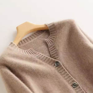 Suéter Cárdigan Informal de Manga Larga para Mujer, Cierre de un Solo Botón, Transpirable, de Alta Calidad, Suave, 100% Algodón de Punto - Product Image 2