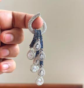 Pendientes Clásicos de Alta Calidad con Baño de Plata y Piedras de Circonia Cúbica para Mujeres y Niñas, Ideales para Bodas y Fiestas - Product Image 6