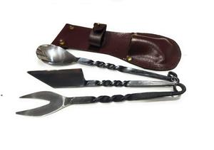 Ensemble de couverts en acier inoxydable, nouveau service de couverts en métal pour ustensiles de cuisine, nouveau service de couverts en métal, cuillère et fourchette, style médiéval, 304 - Product Image 2