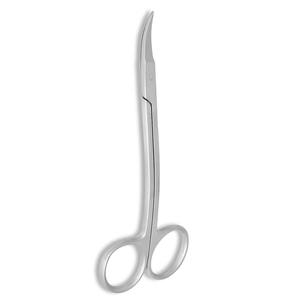 Ciseaux chirurgicaux à double lame tranchante incurvée finition sable ciseaux de salle d'opération en acier inoxydable allemand - Product Image 5