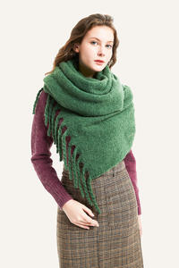 Chal de Pashmina de Invierno para Mujer, Marca Personalizada, Grueso, Extragrande, con Logotipo de Conejo, Bufanda de Cachemira Sólida con Patrón de Argyle - Product Image 2