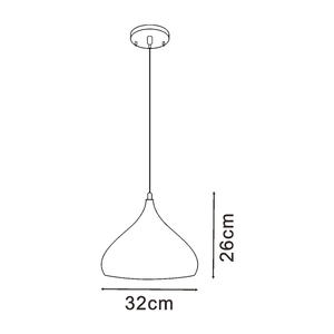 LEDUNI nordico retrò in metallo lampada a sospensione E27 presa industriale lampada da soffitto per camera da letto tende da appendere medie dimensioni per l'arredamento della camera - Product Image 2