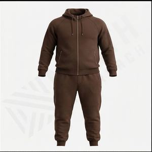 Conjunto Deportivo Personalizado con Logotipo, 100% Felpa de Poliéster, Talla Grande, 2 Piezas, Sudadera con Capucha y Pantalones Jogger para Hombre, Color Personalizado - Product Image 1