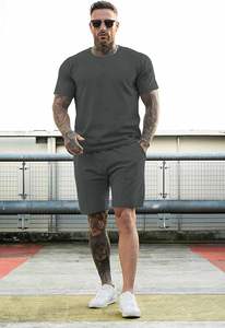 ชุดกางเกงขาสั้น2ชิ้นสำหรับผู้ชายชุดกางเกงขาสั้นสำหรับผู้ชายชุดสองชิ้นสำหรับฤดูร้อนออกแบบโลโก้ได้ตามต้องการ - Product Image 6