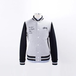 Veste d'hiver universitaire en laine personnalisée de haute qualité col montant logo brodé bouton respirant conception Letterman Style vente en gros - Product Image 2