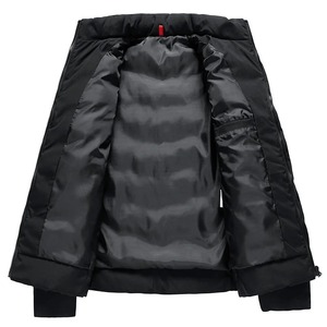 Manteau matelassé pour homme Vestes en duvet à capuche pour homme Rembourrage léger Parkas d'hiver Vestes matelassées coupe-vent - Product Image 4