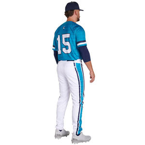 ชุดเครื่องแบบทีมเบสบอลออกแบบได้ตามต้องการชุดเสื้อกางเกงทีม OEM พร้อมการพิมพ์ปักลาย - Product Image 4