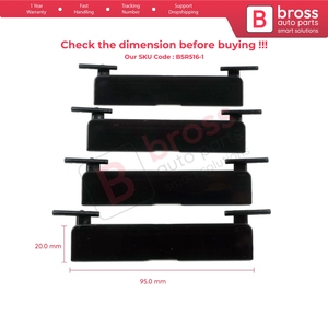 BSR516-1 Juego de 4 Cubiertas Decorativas para Portaequipajes de Techo Panorámico, 95*20 mm, para Clase C W204 S204 C204 2007-2015 20469071829040 - Product Image 6