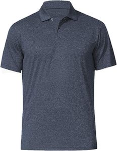Polo à manches courtes d'été en polyester, polos personnalisés avec logo, polos respirants, t-shirts - Product Image 1