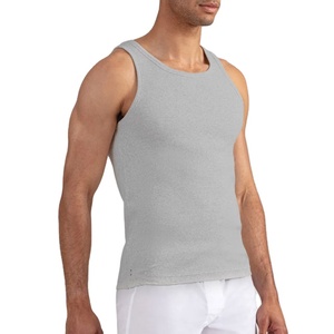 Camiseta sin Mangas de Color Sólido, Cuello Redondo, para Entrenamiento, Deportiva, Moderna, Tejida, Ajustada, de Fabricante OEM, al por Mayor - Product Image 5