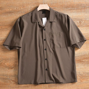 Premium Cotton <b>Cuban</b> Collar <b>Shirts</b> <b>Men's</b> Fashion Cotton <b>Cuban</b> <b>Shirts</b> Factory Direct Price MOQ Friendly <b>Men's</b> <b>Cuban</b> <b>Shirts</b> - Product Image 4