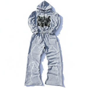 Conjunto Deportivo Extra Grande de Felpa Francesa 100% Algodón de Alta Calidad, 450 g/m², MOQ Bajo, Premium para Invierno - Product Image 1