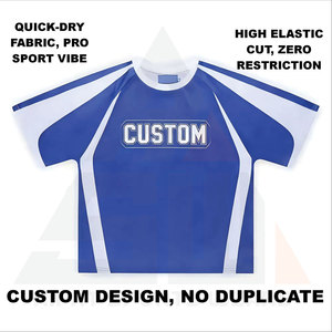 Camiseta de Fútbol Unisex Personalizada con Nombre y Número del Equipo, 100% Poliéster, Transpirable, Ligera, Absorbente de Sudor, de Secado Rápido - Product Image 3