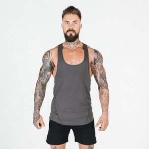 Singlet de sport respirant de haute qualité, tricoté, décontracté, à séchage rapide, pour la course à pied, le fitness, le sport, pour hommes - Product Image 3