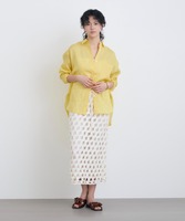 Blus Linen Putih 100% Bernapas, Longgar, Sederhana, Kancing, Lengan Panjang, Wanita, Vintage, Kasual, Bordir, Rumbai, Musim Dingin, Musim Semi