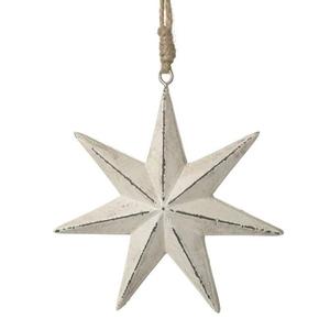 Vintage Galvanized Iron Christmas <b>Hanging</b> <b>Star</b> Decoration - Product Image 4