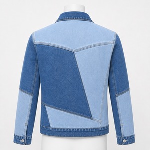 Veste en jean pour homme, denim vintage lavé, coupe classique élégante, design durable, idéale pour la mode décontractée, le streetwear et les voyages - Product Image 3