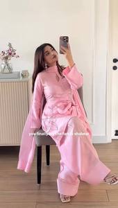 Vestido de Fiesta Salwar Kameez de Seda Crepé para Mujer, Secado Rápido, Estilo Moderno, Estampado en Relieve, Colores y Tallas Personalizadas, Hecho en India - Product Image 5